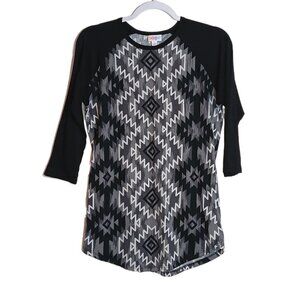 LuLaRoe Graphic Long Sleeve Tee Shirt Multi Size Small